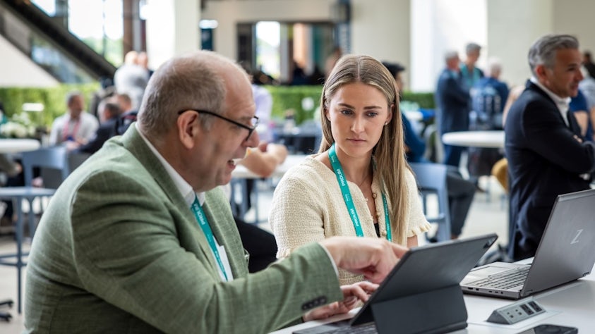 Realize LIVE attendees networking in a professional lounge setting